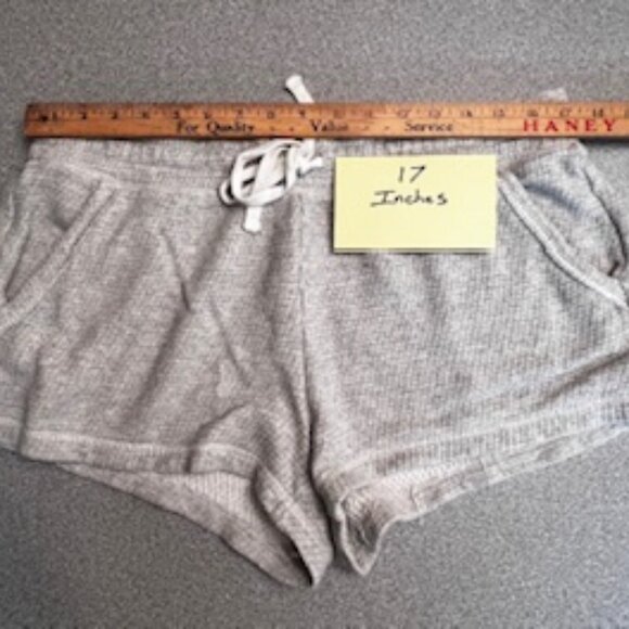 Aerie Light Gray Glitter Longe Shorts - Picture 2 of 6